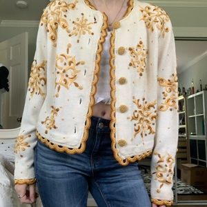 New With Tags: Gorgeous embroidered cardigan by Express Tricot